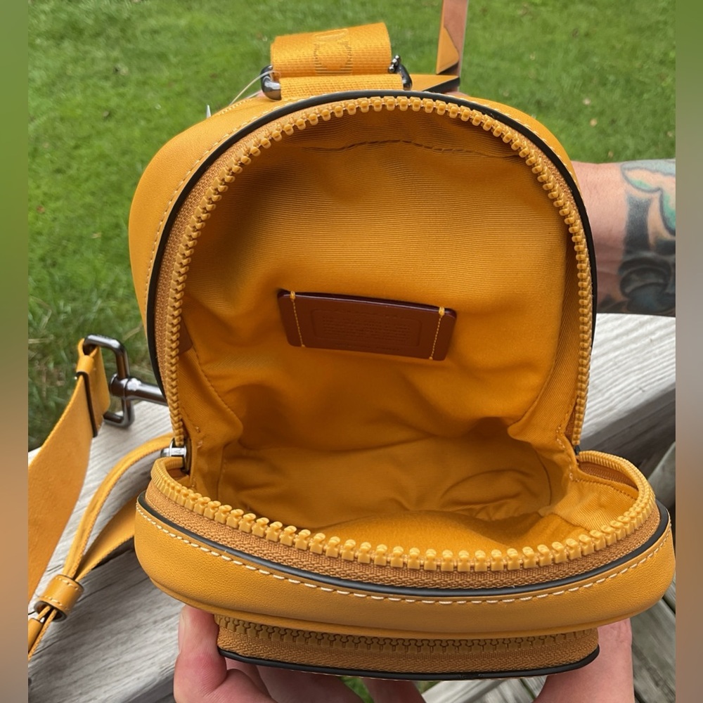 Coach Men's Racer Sling - Mandarin Orange NWT - Picture 9 of 11